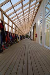 Corridor as a changing room  Photo 13 of 18 in Open Pavilion School by Kliwadenko Novas