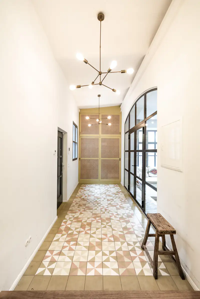 Hallway Ceramic Tile Floors Design Photos and Ideas - Dwell