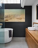 Desert scene on resin by multimedia artist Christine Flynn

Principal bathroom design renovation by INDA Interiors