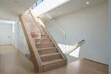 stairway to roof deck through the retractable skylight unit