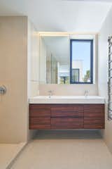 secondary bathroom with floating vanity