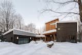 The vast entrance of the garage and the main house