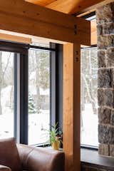 House supported by strong wooden beams