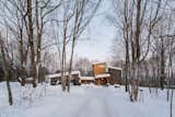 Wooden cabin in the woods