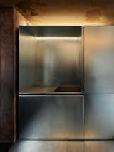 Kitchen, Ceiling Lighting, Metal Counter, Wall Lighting, and Metal Cabinet  Photo 2 of 13 in CHATEAU LANDON by Theo Domini