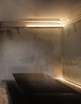 Living Room, Ceiling Lighting, Bench, Dark Hardwood Floor, and Floor Lighting  Photo 10 of 13 in CHATEAU LANDON by Theo Domini