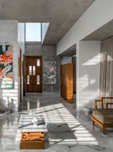 Hallway and Limestone Floor foyer  Photo 9 of 14 in Gable House by UA Lab by UA Lab