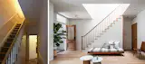 Stair before and after