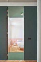 A 1920s Barcelona Flat Trades Confining Walls for a Green-Painted Partition - Photo 8 of 10 - 