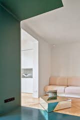 A 1920s Barcelona Flat Trades Confining Walls for a Green-Painted Partition - Photo 9 of 10 - 
