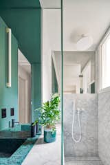 A 1920s Barcelona Flat Trades Confining Walls for a Green-Painted Partition - Photo 6 of 10 - 