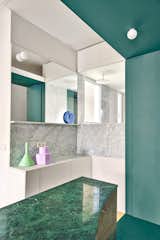A 1920s Barcelona Flat Trades Confining Walls for a Green-Painted Partition - Photo 5 of 10 - 