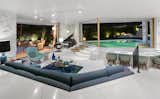 Living room with sunken swim-up bar