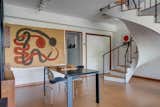 Spiral staircase, Cork flooring in Den