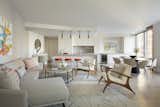 Each space within the living room is defined.