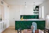 Australian architect Lisa Breeze loved the use of color combined with natural materials this year. Take this Madrid apartment, which features bright yellows, greens, blues, and reds paired with materials like glazed tiles, ceramics, and wood.