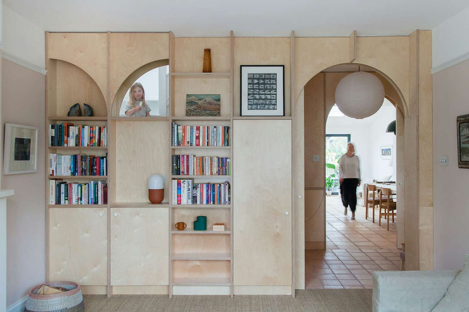 Photo 18 of 22 in Curvy Plywood Punches Up the Interiors of a 1920s