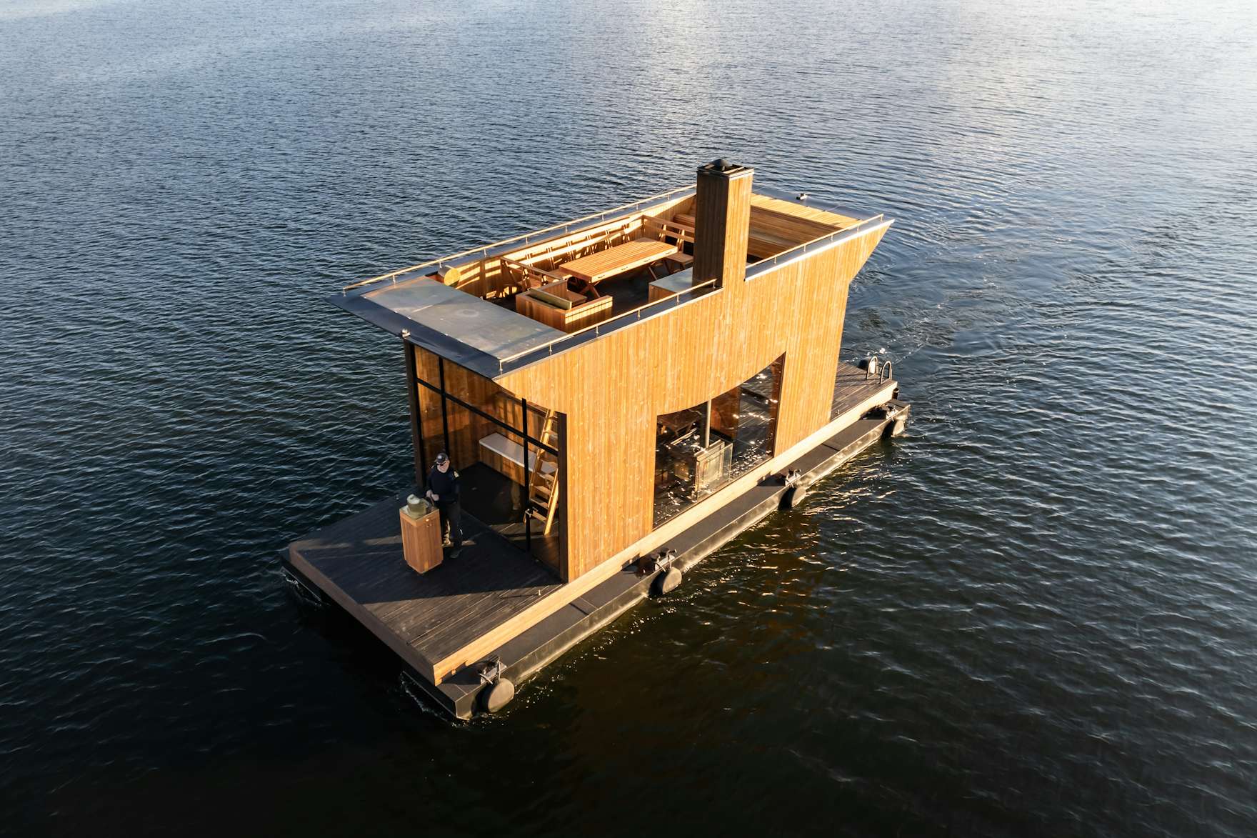 Photo 3 of 27 in This Floating Sauna in Stockholm’s Archipelago Lets ...