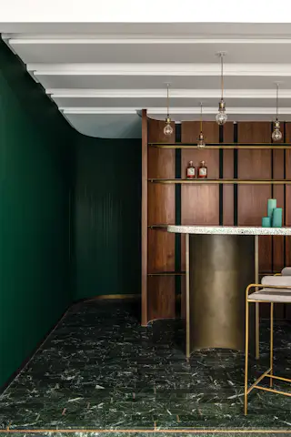 Photo 4 of 22 in Deep Greens and Gold in This Renovated Apartment Exude ...