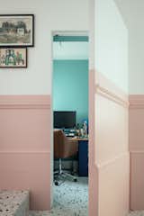 Pink Paint Wainscoting Unifies a Formerly Dreary Terrace Home in London - Photo 14 of 19 - 
