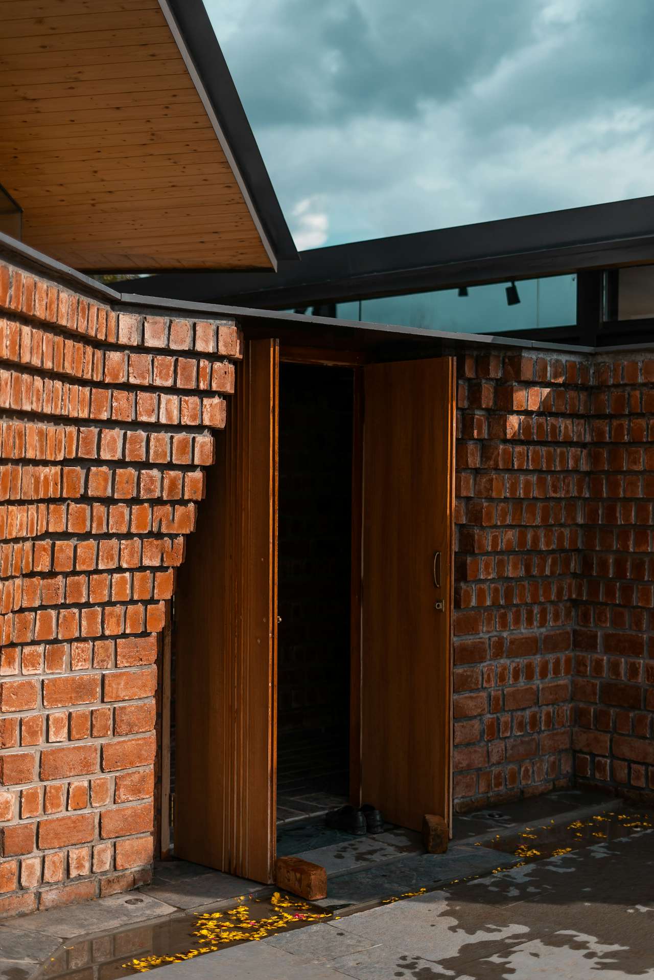 Mesmerizing Brick Walls Symbolize Resilience at This Spiritual Retreat