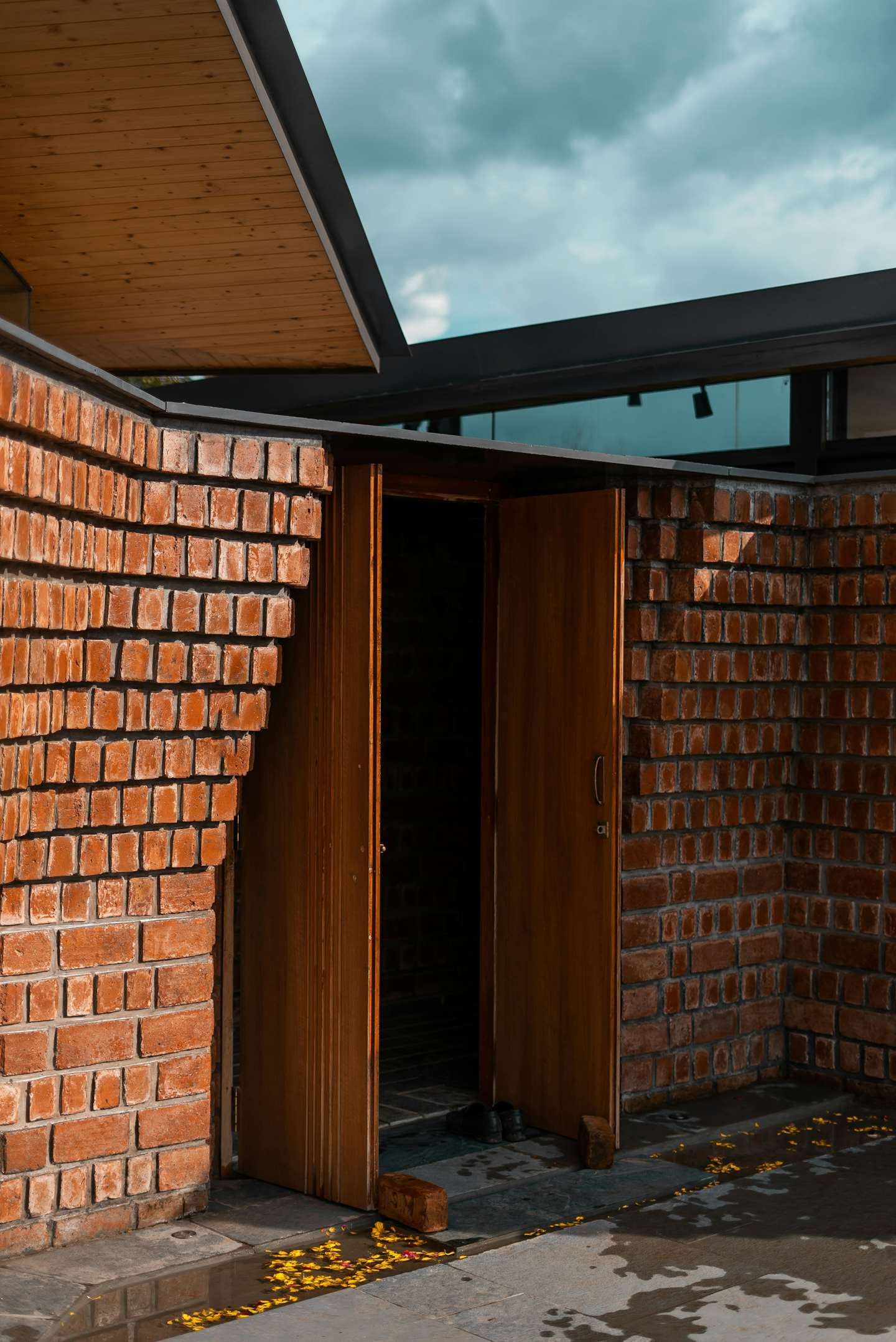 Mesmerizing Brick Walls Symbolize Resilience at This Spiritual Retreat