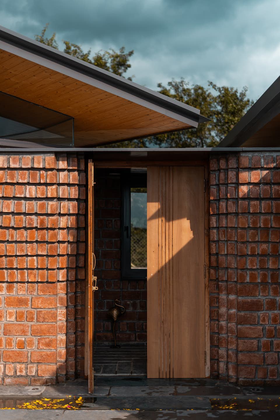 Mesmerizing Brick Walls Symbolize Resilience at This Spiritual Retreat