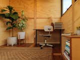 The clever use of small spaces and wood application found in Finnish design reappear in Rööm, merged with the simplicity, craftsmanship, and clean lines of Japanese joinery.  Photo 4 of 9 in This $25K Kit-of-Parts Backyard Office Promises More Space in a Snap