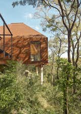 Exterior, Metal Siding Material, House Building Type, and Metal Roof Material  Photo 7 of 17 in Cor-Ten Steel Cloaks a Set of Four Structures That Form a Texas Home