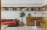Oak Cabinets, Cupboards, and Banquet Seating Reset a Small East London Flat - Photo 6 of 14 - 
