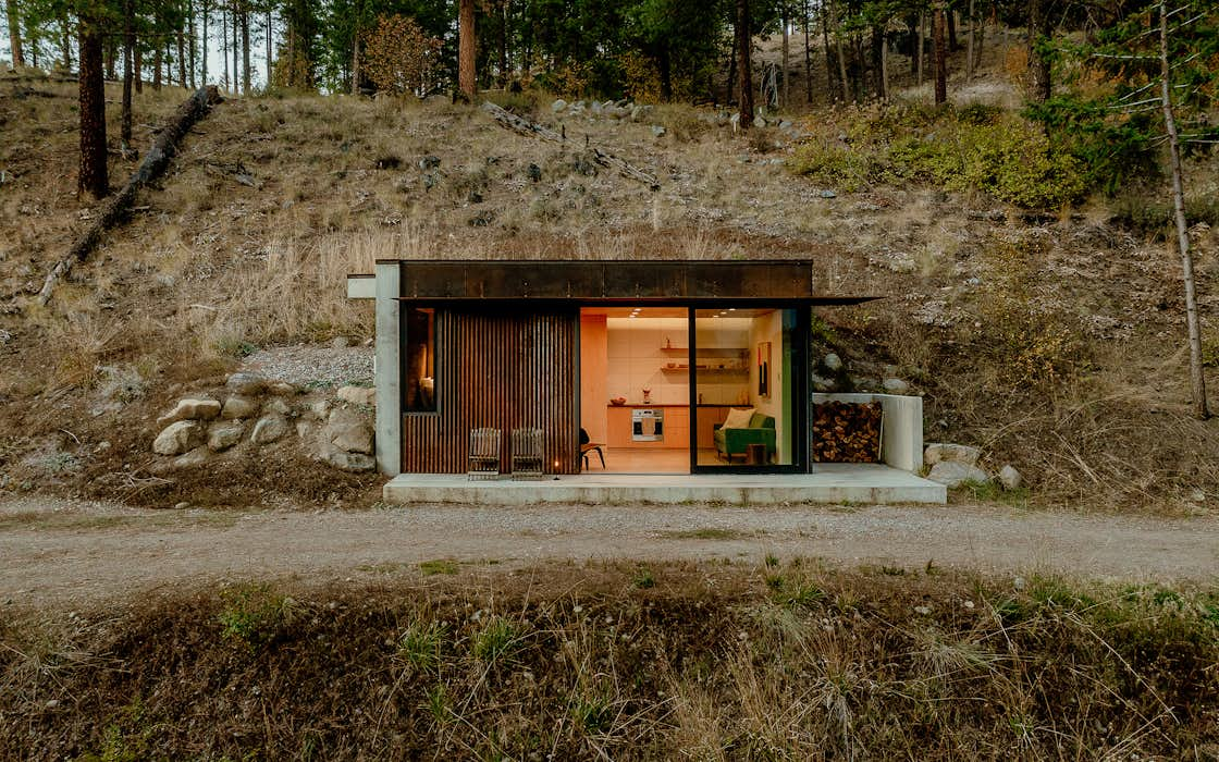 Photo 1 of 13 in She Built a 330-Square-Foot Cabin in One of Washington ...