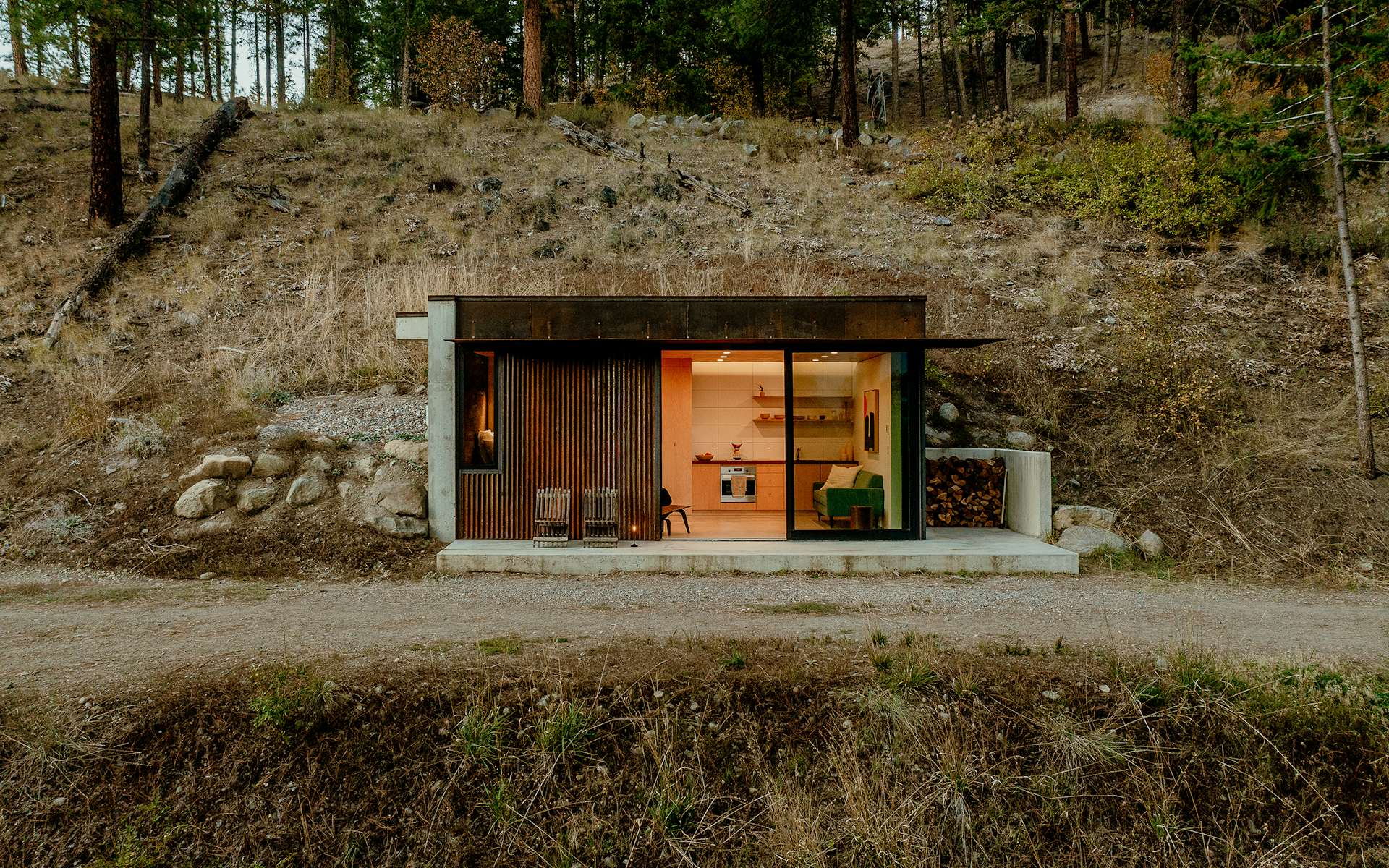 Photo 1 of 13 in She Built a 330-Square-Foot Cabin in One of Washington ...