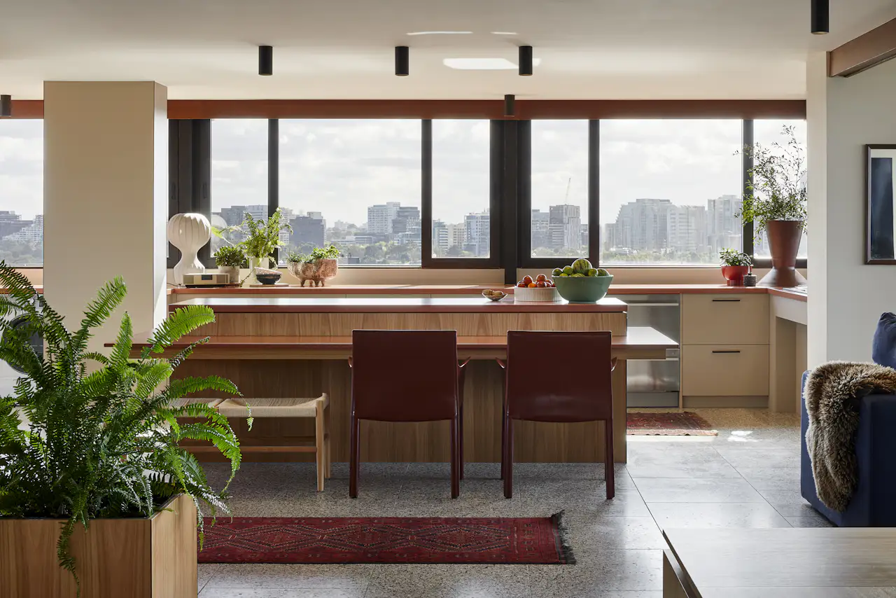 Photo 3 of 12 in In Australia, a Colorful Renovation Makes a Midcentury ... - Green Apartment Renovation For Elderly Accessibility