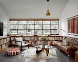 One of the couple’s favorite new details is the built-in, L-shaped bookcase in the den.