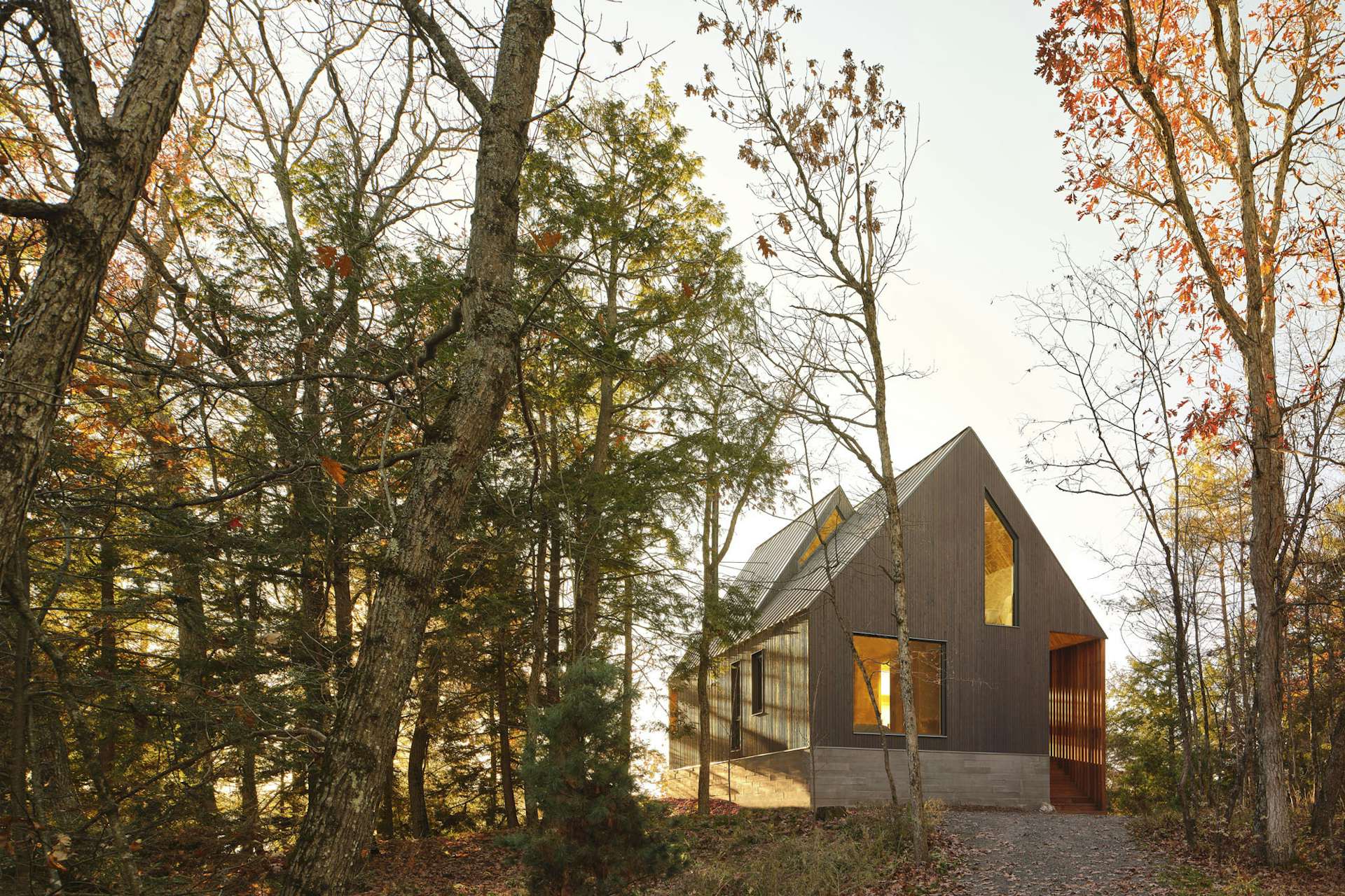 Photo 1 of 16 in This Compact Canadian Home Reimagines The Classic Log ...