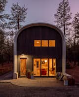 Exterior of Steel Hut in Sisters, Oregon by Marie Saldivar