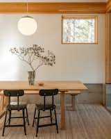Dining Area of Steel Hut in Sisters, Oregon by Marie Saldivar