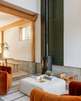Living Area of Steel Hut in Sisters, Oregon by Marie Saldivar