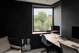 The upstairs includes a work-from-home studio space used by both Dom and Claire. 