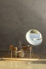 Nearly all of the furniture pieces in the dome are custom.