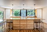 “The cabinetry in the kitchen and the primary bedroom is really standout work,” says Nathaniel. “We found a really great cabinet maker who did everything in character-grade oak.