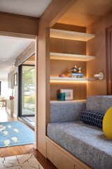 The daybed is upholstered in performance fabric from Romo.