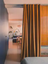 Nine People Once Lived in This Tiny Madrid Apartment, Now Refreshed With Bold Color for Two - Photo 13 of 14 -