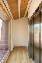 A private elevator connects the loft’s three levels.&nbsp;