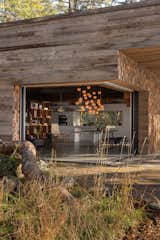 Sandblasted Cedar Blocks Finish This Island Home in British Columbia