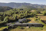 Pools Line the Entrance to This Monolithic Home in Valle de Bravo
