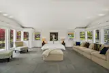 The sprawling property has five bedrooms and two guest pavilions.