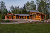 Timber Totally Covers Every Wall in This $2.3M Idaho Getaway