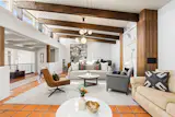 In addition to aesthetic improvements, the ground-up renovation, completed in 2025, updated every major system in the home.