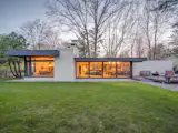 The use of concrete is a nod to the original owners, who ran a concrete block manufacturer.